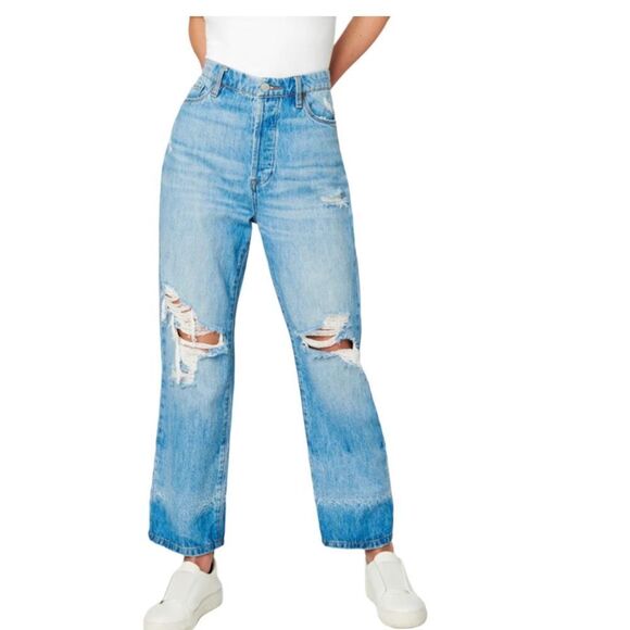 Blank NYC Womens Jeans 30 The Baxter Ribcage Straight Leg High Rise Button Fly - Picture 2 of 14